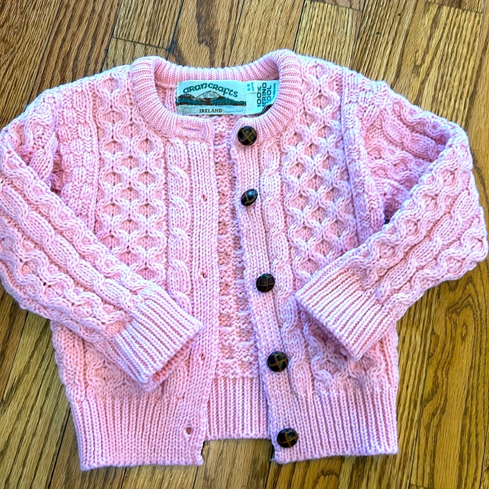 100% Merino wool knit cardigan sweater